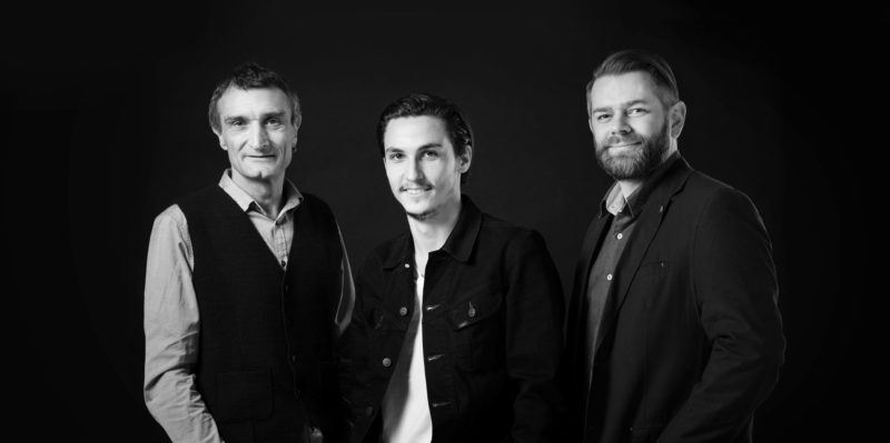 Das Team von siebzeh13 architekten: Philipp Aregger, Yves Michel und Falk Grimm